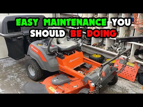 Видео: Техническое обслуживание, которое вам следует выполнять на Husqvarna Z254F Zero Turn