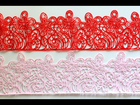 Видео: Легкое съедобное сахарное кружево с нуля