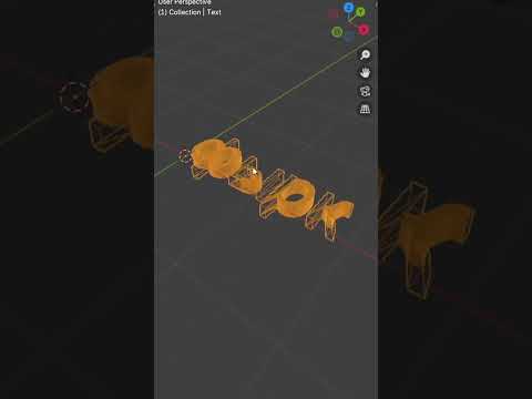 Видео: четкие буквы в #Blender #3d #SemDiWork