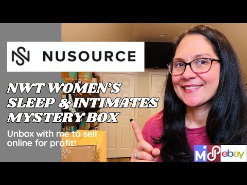 Видео: Распакуйте вместе со мной — женский комплект пижам и нижнего белья NuSource NWT Mystery Box — пер...