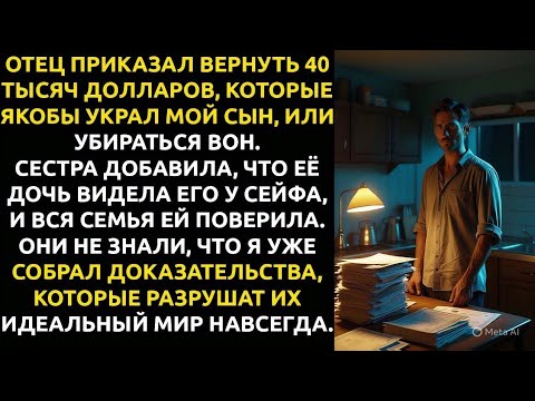 Видео: Моя семья обвинила СЫНА в краже — я принёс ПАПКУ с доказательствами их лжи.