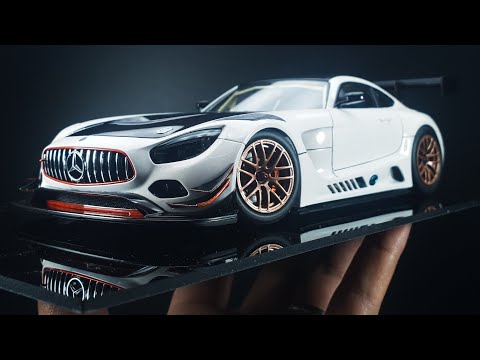 Видео: Построение масштабной модели: Tamiya Mercedes AMG GT3 - масштаб 1/24 - ASMR - ЧАСТЬ 2