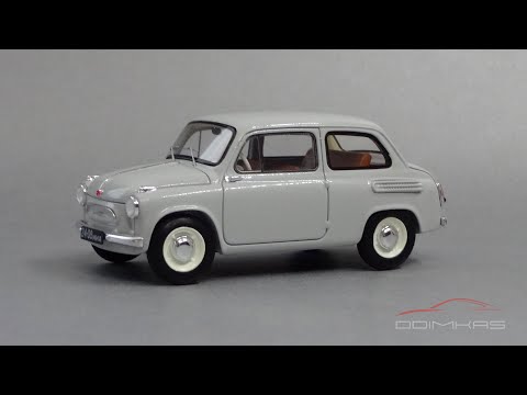 Видео: ЗАЗ-965 «Запорожец» 1960 вариант №2 || DiP Models || Масштабные модели автомобилей СССР 1:43