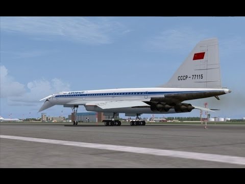 Видео: Полет на Ту-144Д в ВАТСИМ (FSX)/Tu-144D in VATSIM