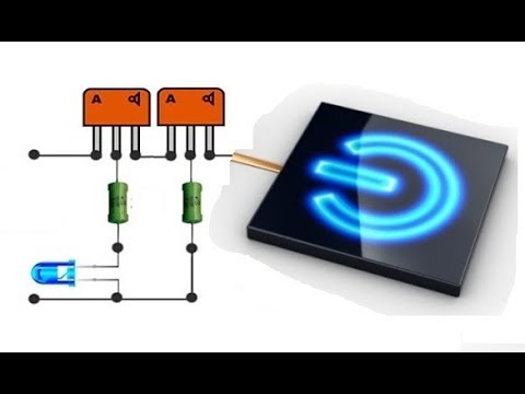 Видео: ПРОСТОЙ СЕНСОРНЫЙ ВЫКЛЮЧАТЕЛЬ НА 2х ТРАНЗИСТОРАХ