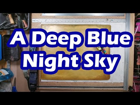 Видео: глубокое синее ночное небо: развлечения с пластиной Gelli