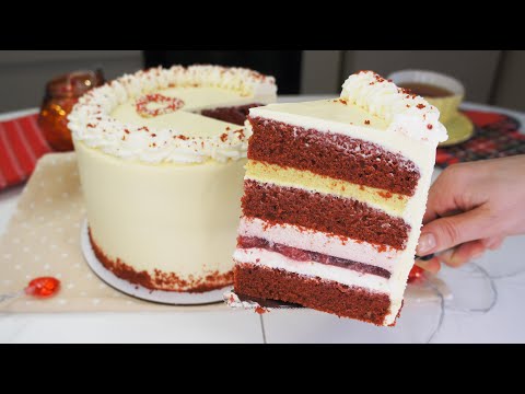 Видео: ПОТРЯСАЮЩИЙ ТОРТ "КРАСНЫЙ БАРХАТ ПО-НОВОМУ" рецепт | ТОРТ С КЛУБНИЧНОЙ И БАНАНОВОЙ НАЧИНКОЙ