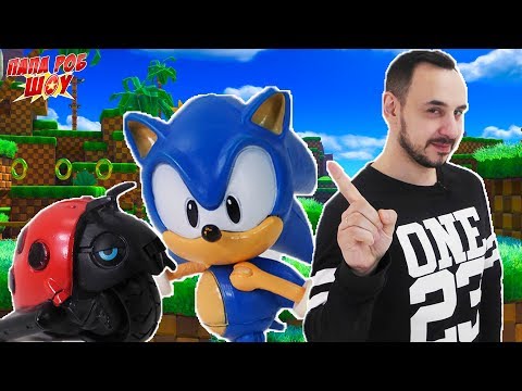 Видео: Папа РОБ снова играет в SONIC RUNNERS! Часть 2! 13+