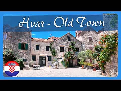 Видео: Старый Город Хвар 🌞 Исследование Улиц Рая 🏞️ 4K 60fps