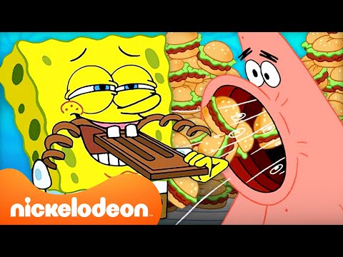 Видео: Губка Боб | Губка Боб ПИРШЕСТВУЕТ 60 минут подряд 🍴 | @SpongeBobOfficial | Nickelodeon Cyrillic