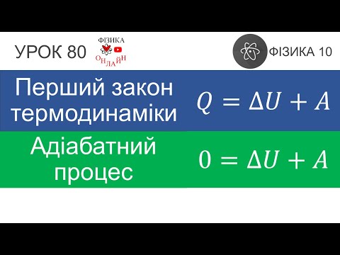 Видео: Фізика 10. Урок-презентація «Перший закон термодинаміки. Адіабатний процес»