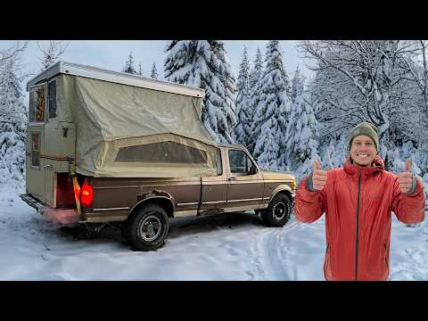 Видео: Зимний кемпинг в бесплатном грузовике