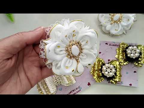 Видео: Шикарные Камелии получились/ Бант из декоративной ленты