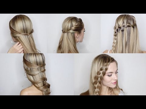 Видео: 5 КРАСИВЫХ ПРИЧЕСОК НА РАСПУЩЕННЫЕ ВОЛОСЫ НА ЛЮБОЙ СЛУЧАЙ | 5 EASY AND CUTE HALF UP HALF DOWN