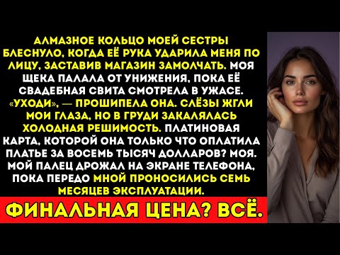 Видео: Моя сестра оставила меня истекающей кровью на примерке платья — поэтому я одним кликом разрушила её