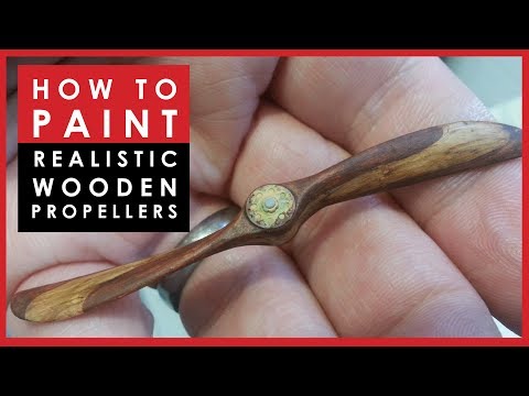 Видео: Как покрасить реалистичные деревянные пропеллеры для масштабных моделей самолетов Первой мировой ...