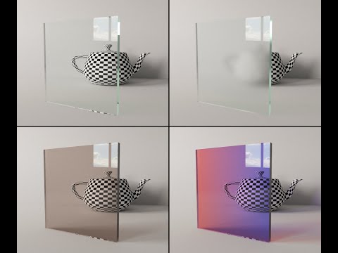 Видео: Материал простого стекла 3Ds Max VRay