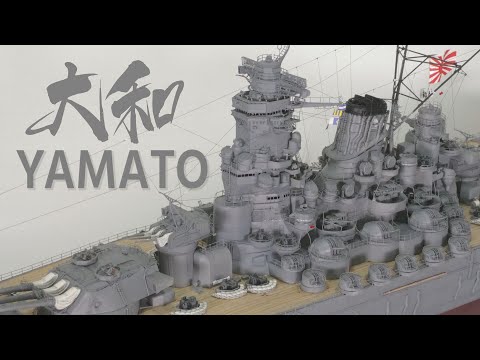 Видео: 1:350 IJN Линкор Ямато VeryfireModel DX версия Моделирование