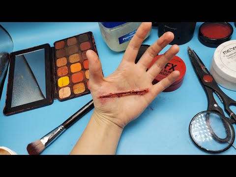 Видео: SFX-макияж: раны | Урок макияжа для начинающих | Быстрый урок макияжа