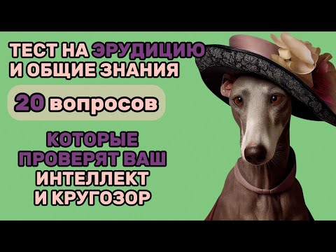 Видео: Тест для Любителей ИНТЕЛЛЕКТУАЛЬНЫХ ВИКТОРИН! 20 Вопросов Пройди ТЕСТ и Стань Настоящим Эрудитом!