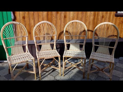 Видео: Делаю сиденье и спинку стула из лозы