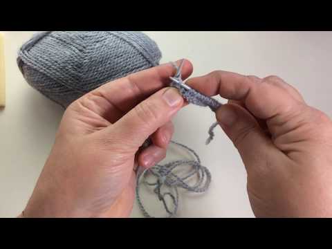 Видео: Набор петель. Вязание спицами.