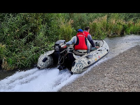 Видео: СУПЕР ПРОХОДИМОСТЬ на СУПЕР ДЖЕТАХ. ПВХ лодка SOLAR 430 SuperJET с  MERCURY 25 JET. От Флагман24