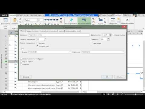 Видео: Обзор всех меню Microsoft Project