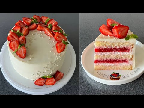 Видео: Торт КЛУБНИЧНЫЙ ПЛОМБИР🍓🍦🍓 идеальное сочетание для лета☀️