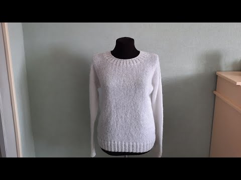 Видео: Простой белый свитер .// Мастер-класс