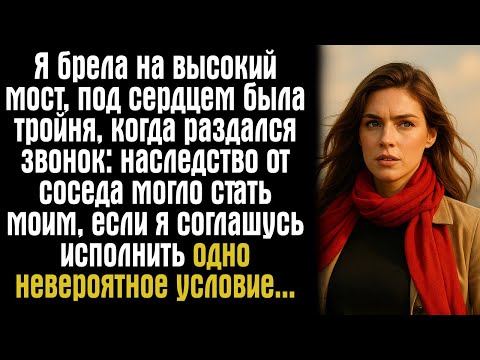 Видео: Я брела на высокий мост, под сердцем была тройня, когда раздался звонок: наследство от соседа могло