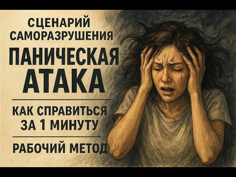 Видео: Паническая атака.  Как справиться за 1 минуту рабочий метод!