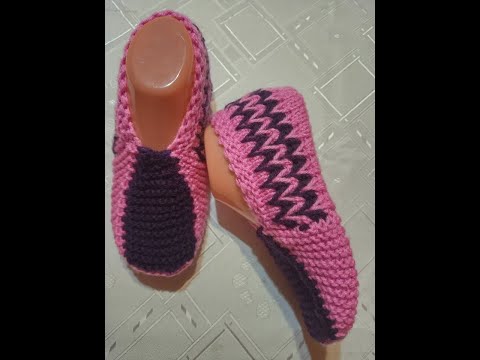 Видео: Плетени Терлици Модел 6 (Knitted Slippers) (Тапочки спицами) (Patik) (Pantufas passo a passo)