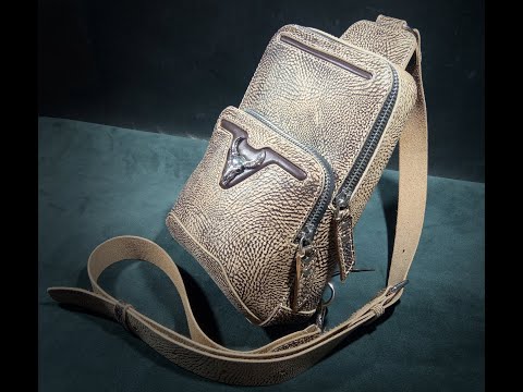 Видео: Шкура одинокого бизона. #bag #fashion #handmade #leathercraft #leather #handbags #unboxing #vintage