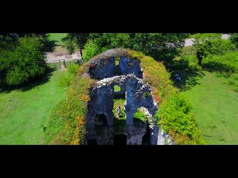 Видео: Абхазия. храм Амбара. с высоты. дрон DJI Mavic Pro