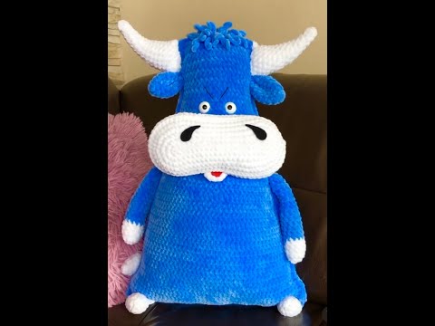 Видео: Подушка бык по мк от Лидии Дёминой