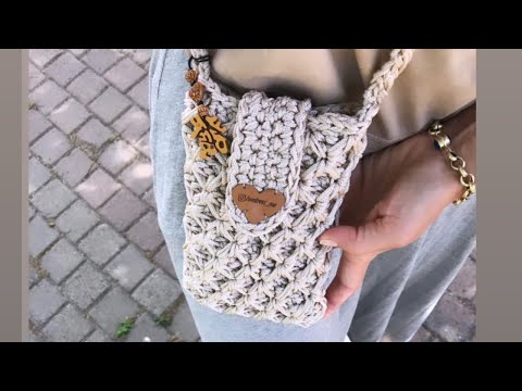 Видео: Сумка-Чехол для телефона #сумкакрючком