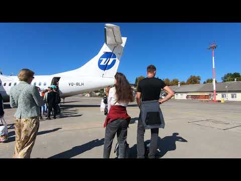 Видео: Перелет Сочи- Минеральные воды. Аэропорт Сочи. Utair ATR 72