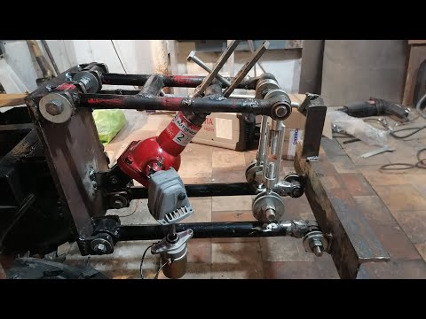 Видео: электро подъем навески..АДАПТЕР передний Мотоблок мб2.нева.
