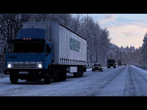 Видео: 1184 / ETS 2 V1.46 / КАМАЗ-5410 ЛЕГЕНДА / Пикалёво - СПб.
