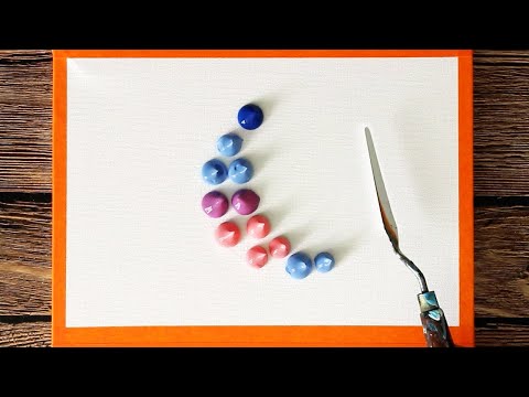 Видео: Тихая зима | Расслабляющая акриловая картина #294