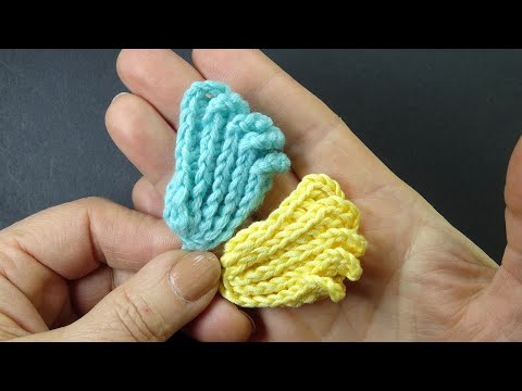 Видео: Объёмный листик для ирландского кружева - Вязание крючком How to Crochet Irich leaf