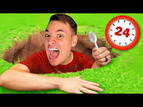 Видео: КОПАЯ ДУПКА В ГРАДИНАТА ЗА СЪКРОВИЩА ЗА 24 ЧАСА!