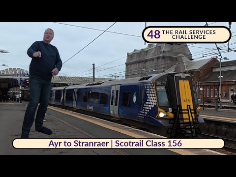 Видео: Странраер и Эйр на маршруте Scotrail 156 на юго-западе Шотландии