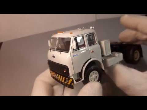 Видео: Доработанная модель МАЗ-5428 с полуприцепом МАЗ-5205А. НАП. 1:43.