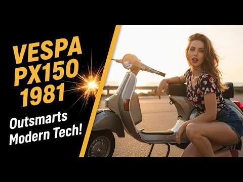 Видео: Простота двухтактного мотоцикла превзошла современные технологии — Vespa PX150 1981