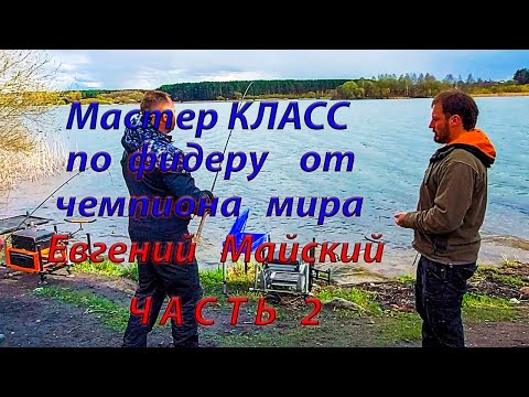 Видео: Мастер Класс по фидерной ловле, от чемпиона мира Евгения Майского, Часть 2. Водохранилище Криница.