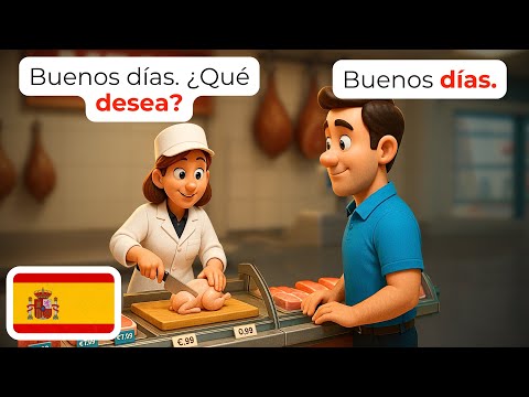 Видео: 🇪🇸 Разговоры в супермаркете на испанском | Учите испанский для начинающих | A1-A2