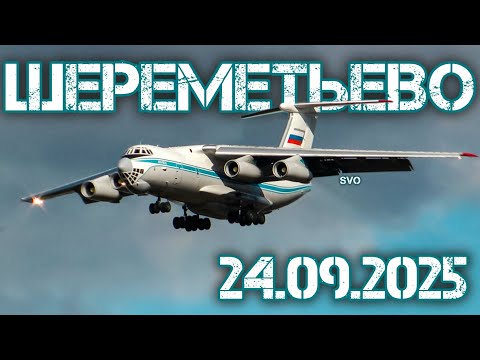 Видео: Споттинг в Шереметьево 24.09.2025
