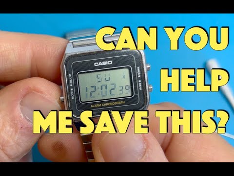 Видео: CASIO A180 1985 года выпуска нуждается в цифровом докторе!